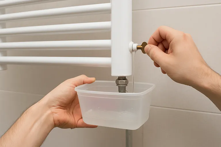 هواگیری حوله خشک کن حمام و دستشویی