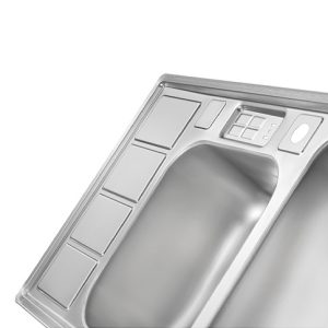 سینک ظرفشویی توکار ایلیا استیل مدل 2052