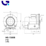 بلوئر کالمو مدل HG-1500B