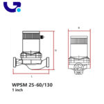 پمپ سیرکولاتور اینورتر کالمو مدل WPSM 25-60/130، نمای 2