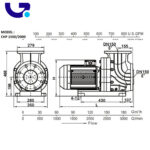 پمپ مدار تصفیه و جت جکوزی کالمو مدل HP-2000T