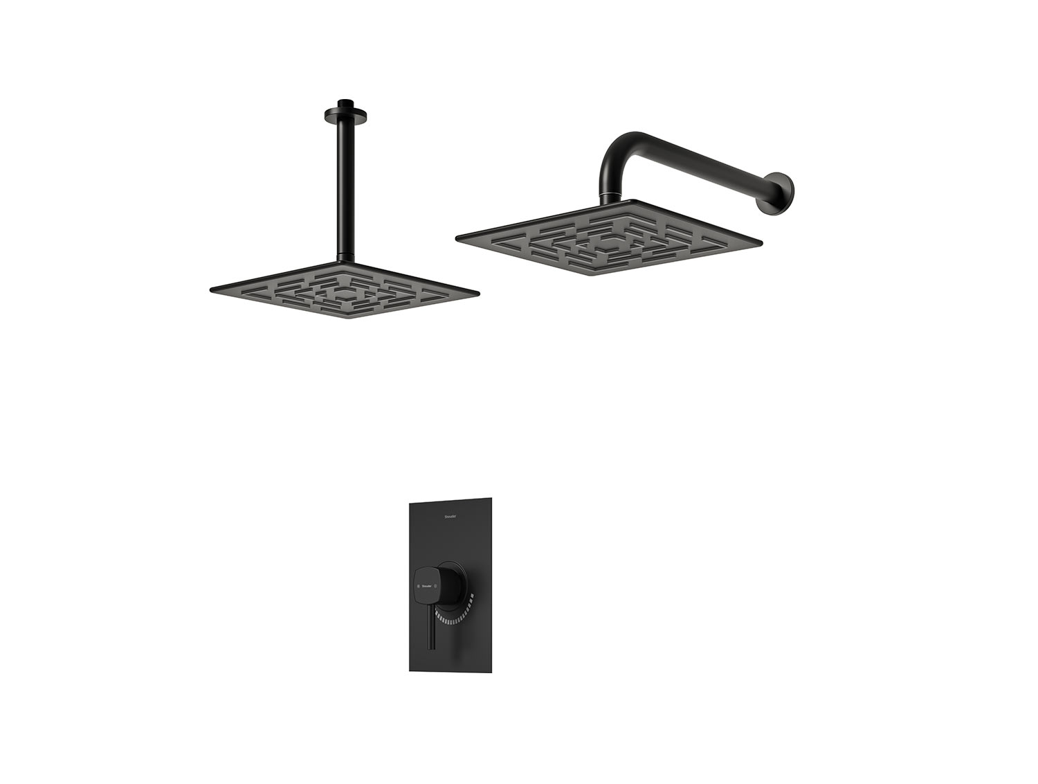 شیر حمام توکار رومر شودر تیپ ۱ BRASS رنگ مشکی