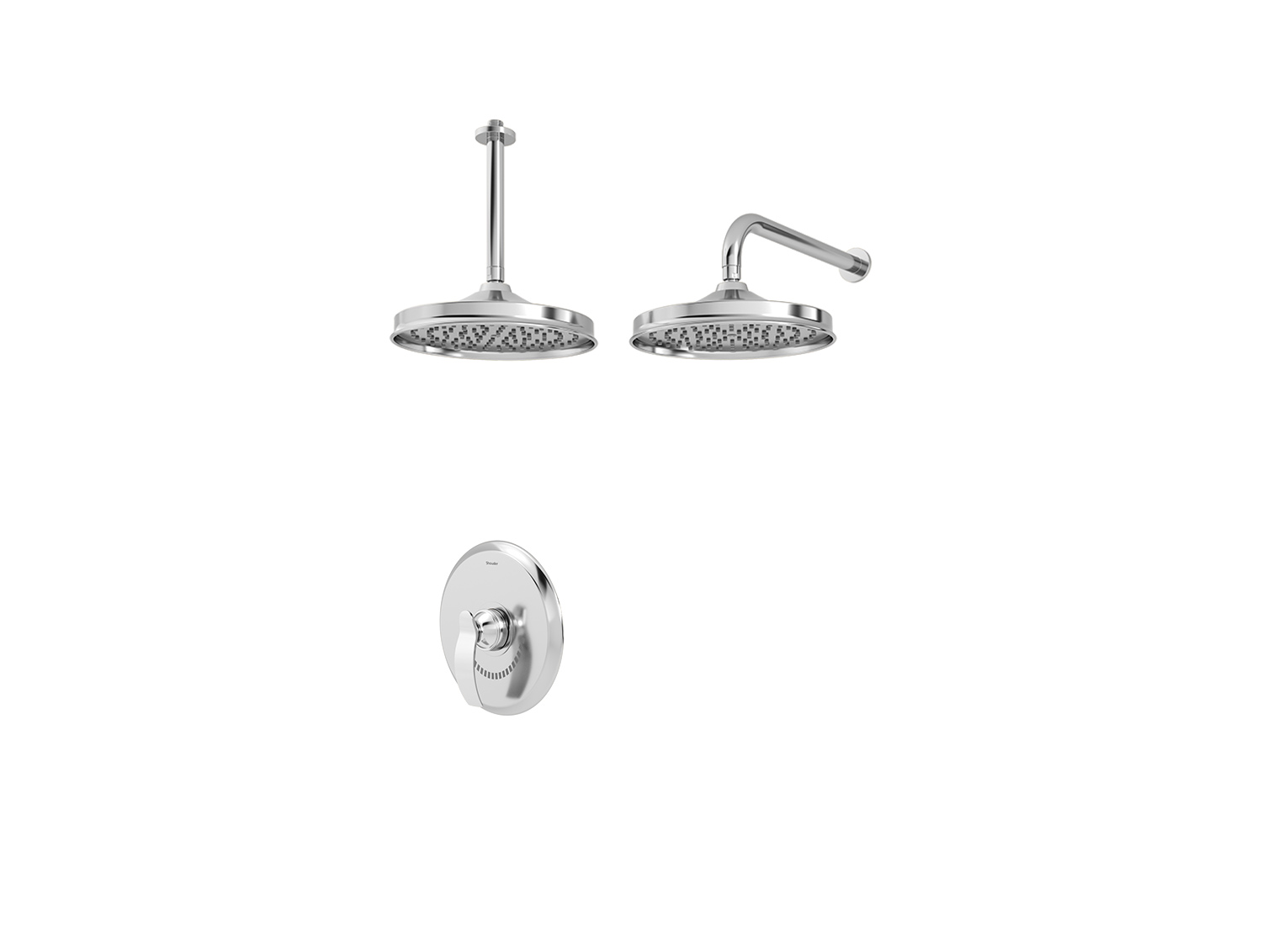 شیر حمام توکار گلوریس شودر تیپ ۱ BRASS رنگ کروم