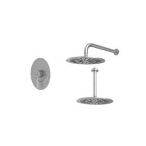 شیر حمام توکار روگن شودر تیپ ۱ BRASS رنگ کروم مات