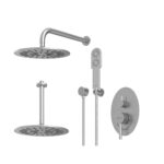 شیر حمام توکار روگن شودر تیپ ۳ BRASS رنگ کروم مات