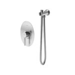 شیر توالت توکار روگن شودر BRASS رنگ کروم مات