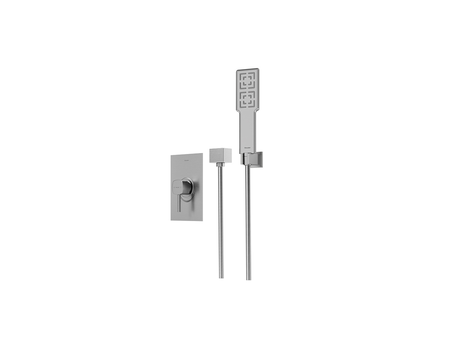شیر حمام توکار رومر شودر تیپ ۲ BRASS رنگ کروم مات
