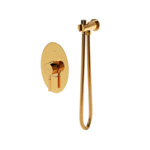 شیر توالت توکار روگن شودر BRASS رنگ طلا