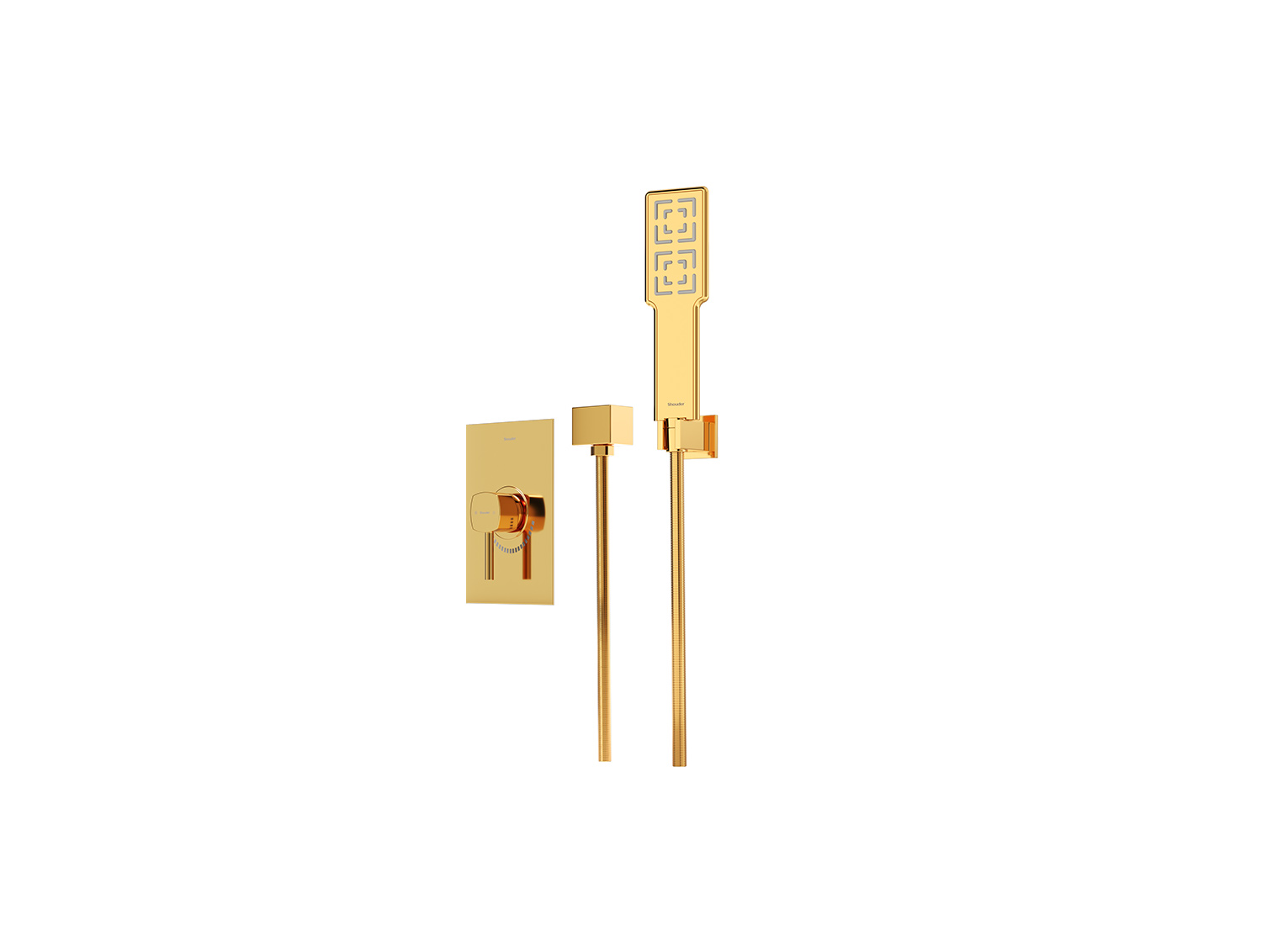 شیر حمام توکار رومر شودر تیپ ۲ BRASS رنگ طلا
