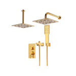 شیر حمام توکار رومر شودر تیپ ۴ BRASS رنگ طلا