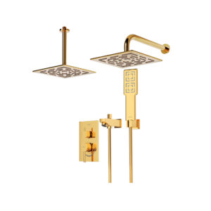 شیر حمام توکار رومر شودر تیپ ۴ BRASS رنگ طلا