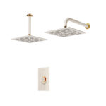 شیر حمام توکار رومر شودر تیپ ۱ BRASS رنگ شیری طلا