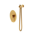 شیر توالت توکار روگن شودر BRASS رنگ طلا مات