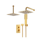 شیر حمام توکار رومر شودر تیپ ۳ BRASS رنگ طلا مات