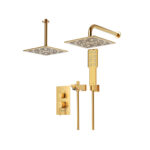 شیر حمام توکار رومر شودر تیپ ۴ BRASS رنگ طلا مات