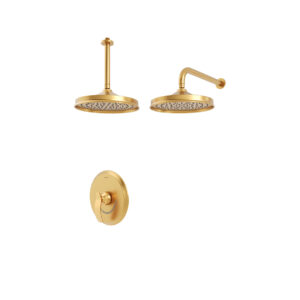 شیر حمام توکار گلوریس شودر تیپ ۱ BRASS رنگ طلا مات
