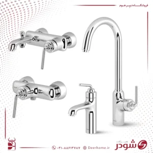 ست چهار تکه شیرآلات شودر مدل مودیکا