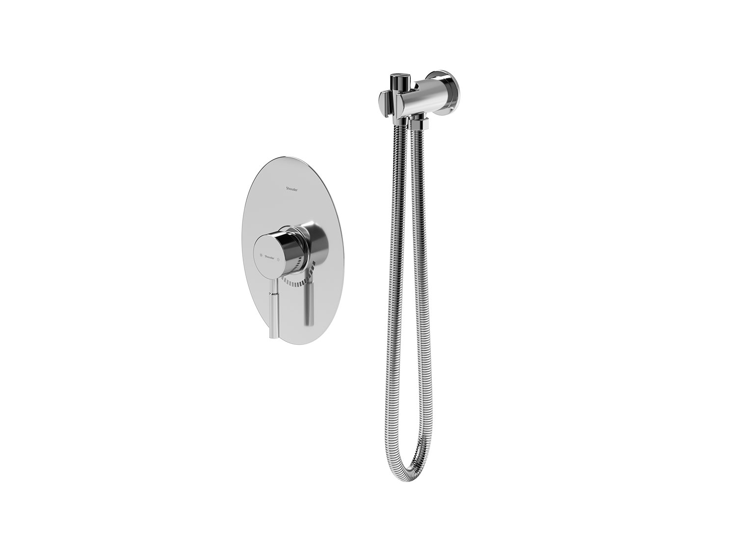 شیر توالت توکار شودر مدل روگن BRASS