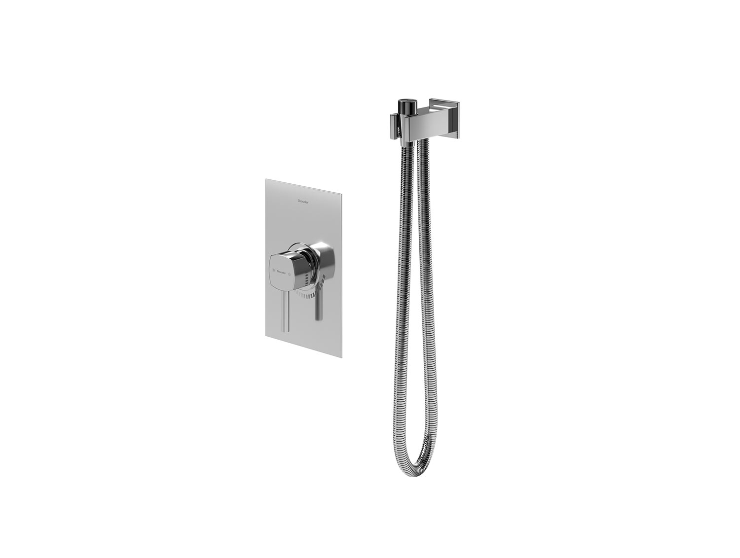 شیر توالت توکار شودر مدل رومر BRASS