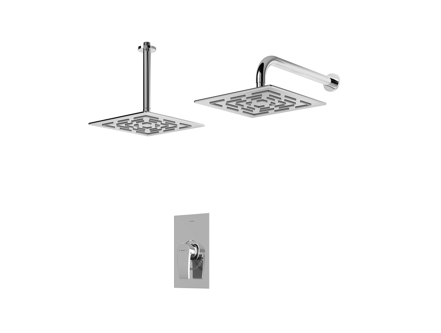 شیر حمام توکار شودر مدل رومر تیپ 1 BRASS