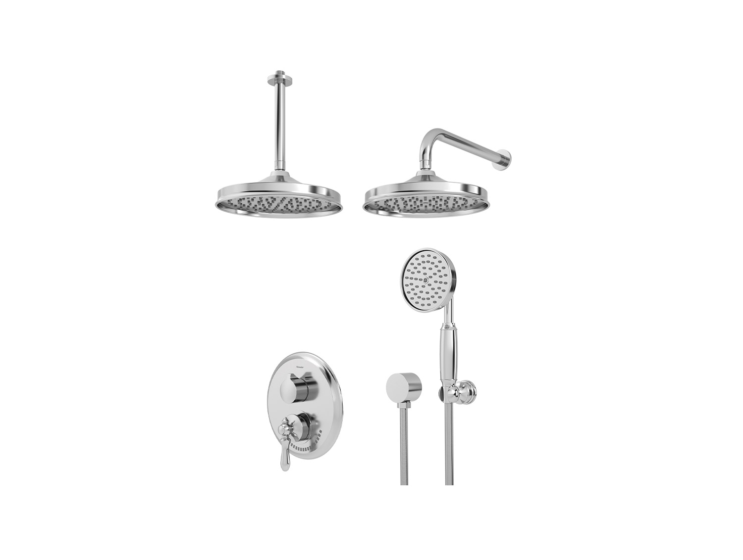 شیر حمام توکار شودر مدل زیگموند تیپ 3 BRASS