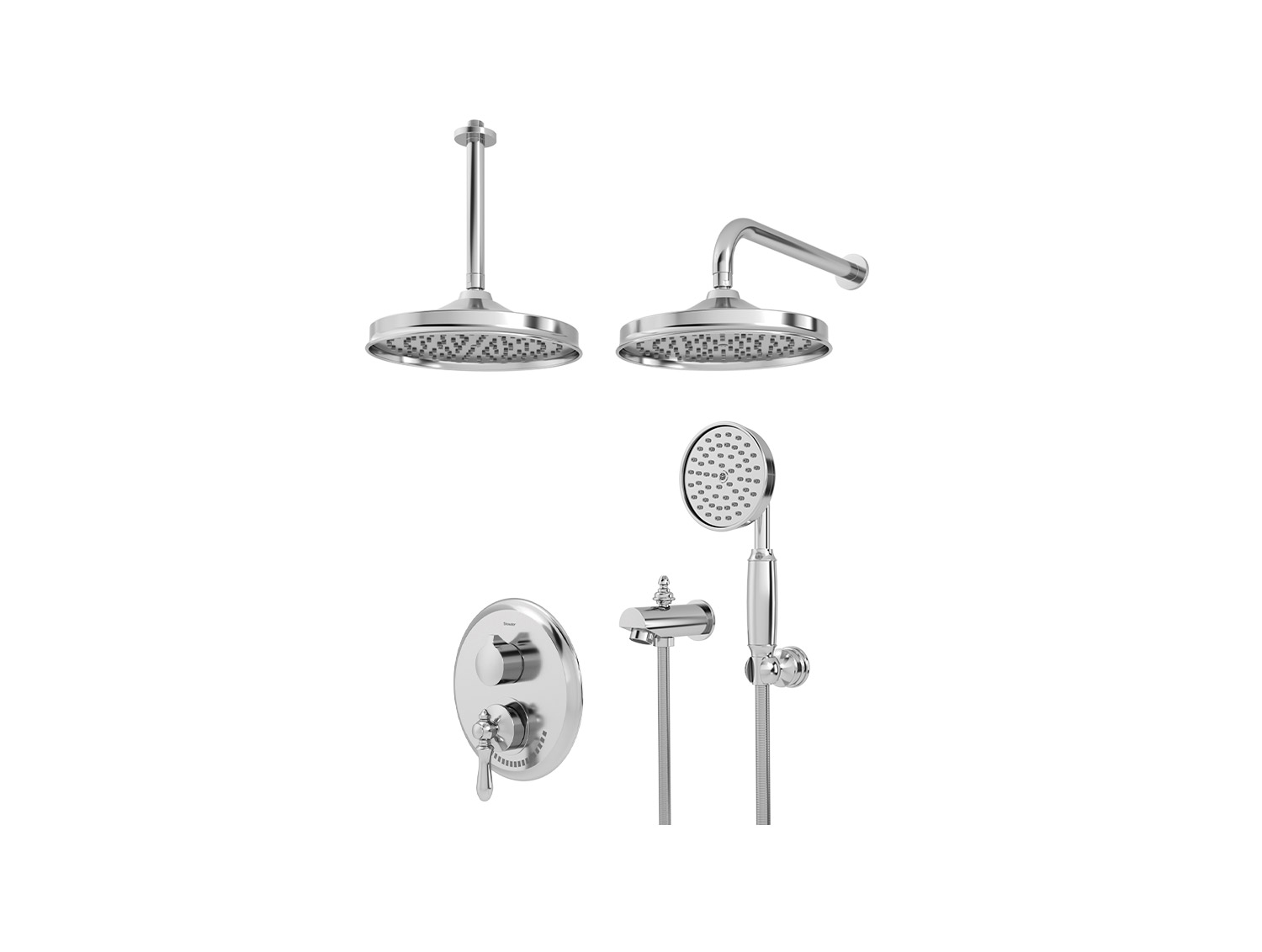 شیر حمام توکار شودر مدل زیگموند تیپ 4 BRASS