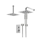 شیر حمام توکار رومر BRASS تیپ ۳ شودر کروم تصویر رسمی کارخانه