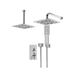 شیر حمام توکار رومر BRASS تیپ ۳ شودر کروم تصویر رسمی کارخانه