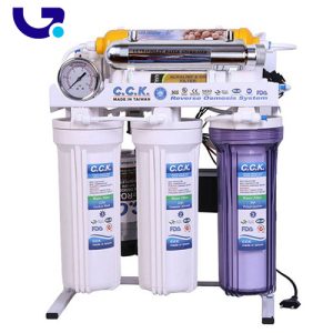 تصفیه آب 8 مرحله ایی سافت واتر شاسی فلزی با فیلتر آلکالین و ست uv