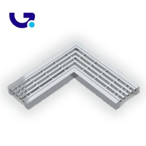 گریل خطی کنج استیل آکوآمارین ارس مدل 14 سانتی